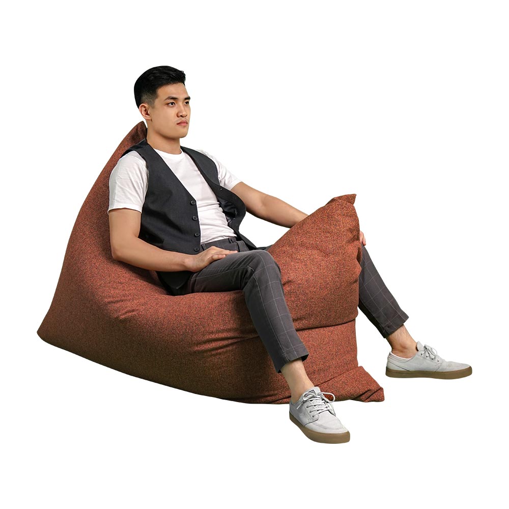 Vesuvius – Linen-Style Upholstery and Synthetic Suede Versatile Bean Bag