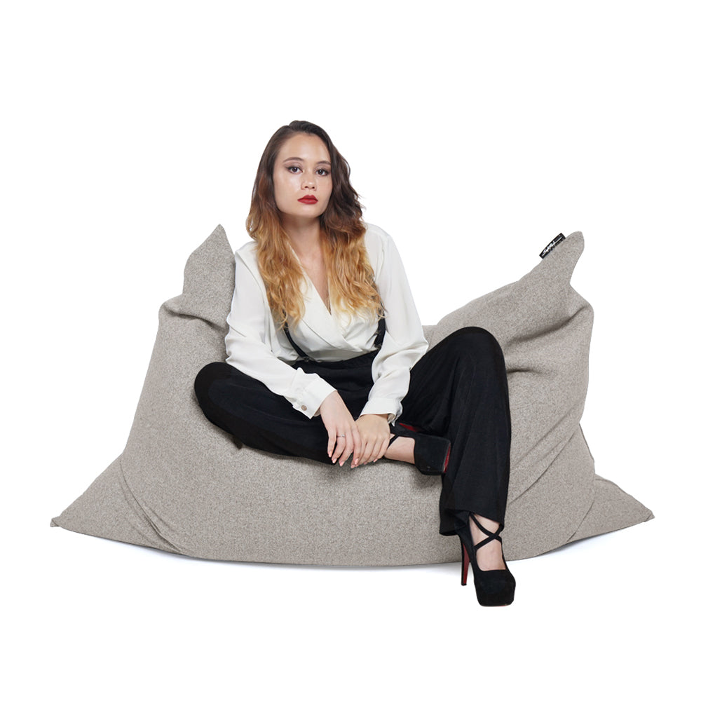 Vesuvius – Linen-Style Upholstery and Synthetic Suede Versatile Bean Bag