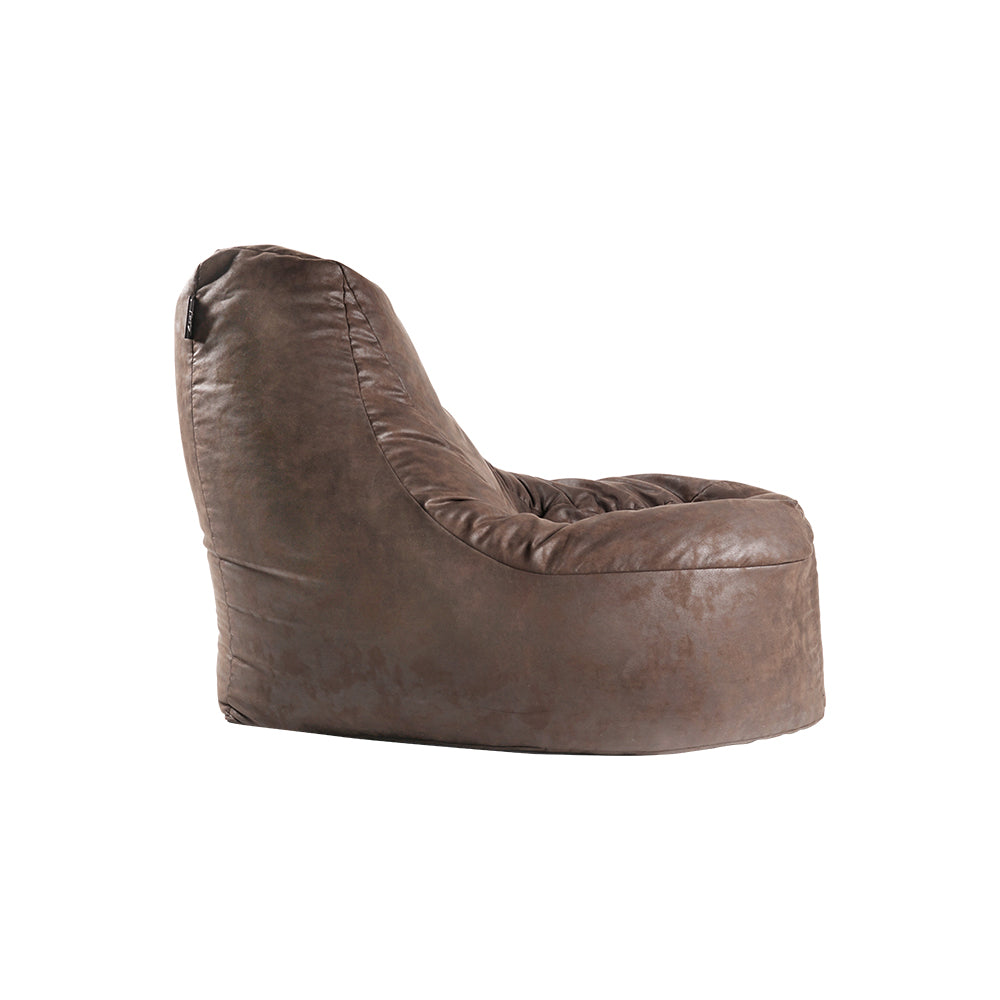 Behemoth – Leather-Print Upholstery Bean Bag Couch