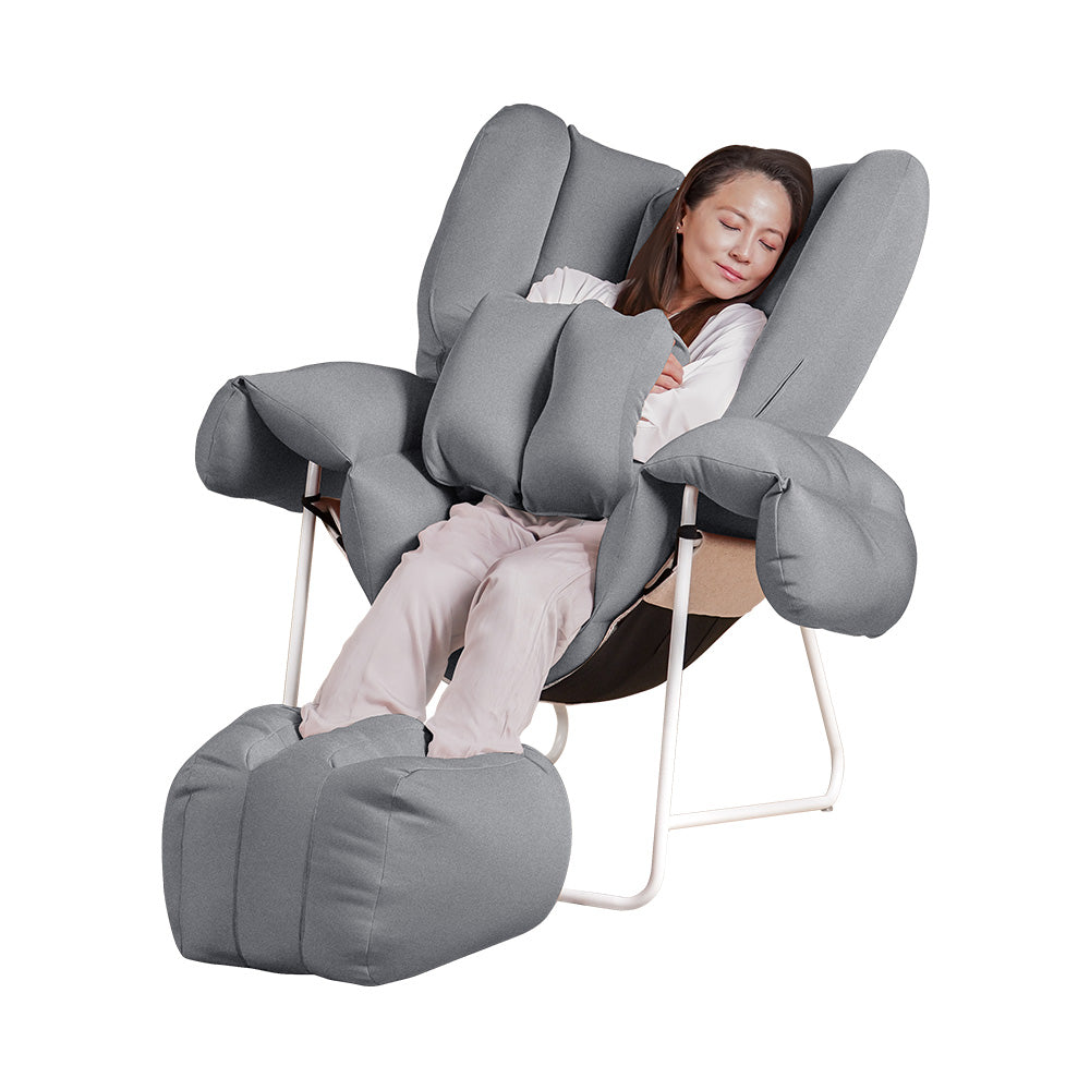 huggu Set – Chair + Footstool + Cushion in kasumi