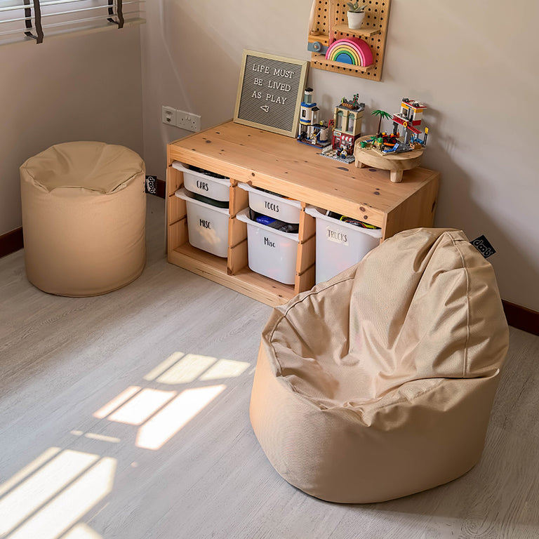 oomph mini – water-repellent kids bean bag chair