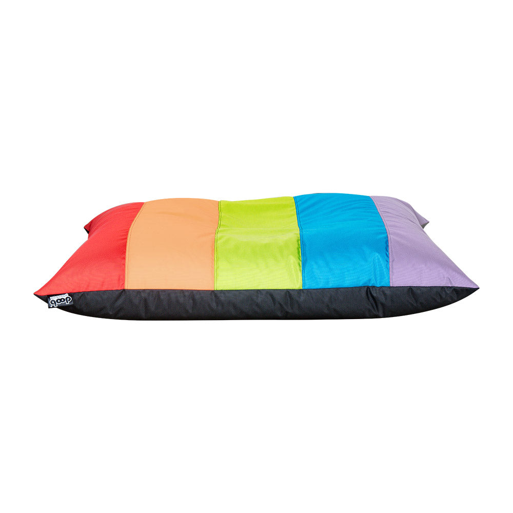 rainbow plopsta’ – zero-waste versatile bean bag